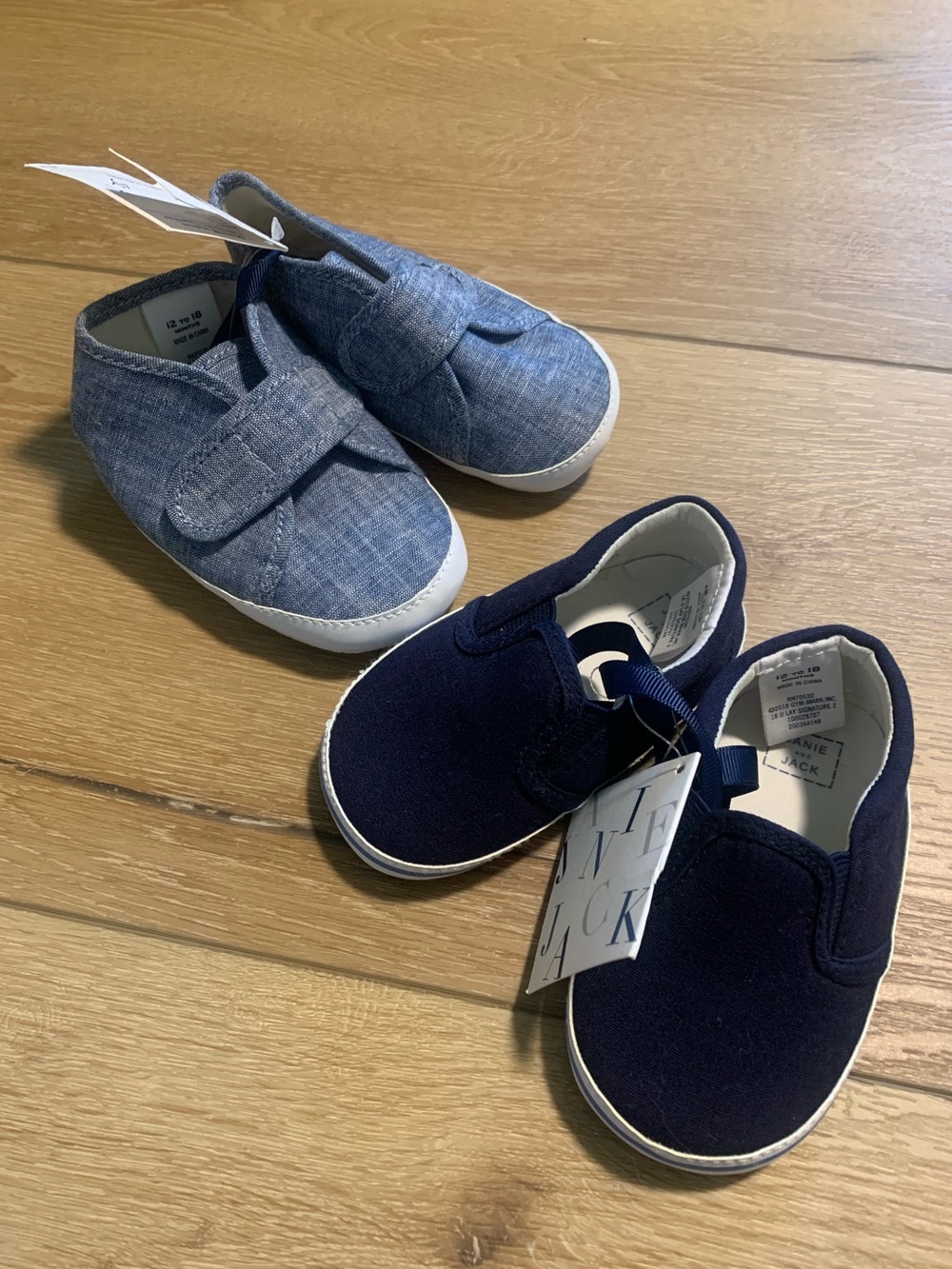 NWT Janie & Jack Toddler Slip-On Shoes Soft Sole
